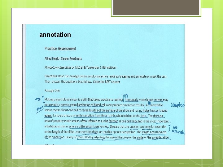 annotation 