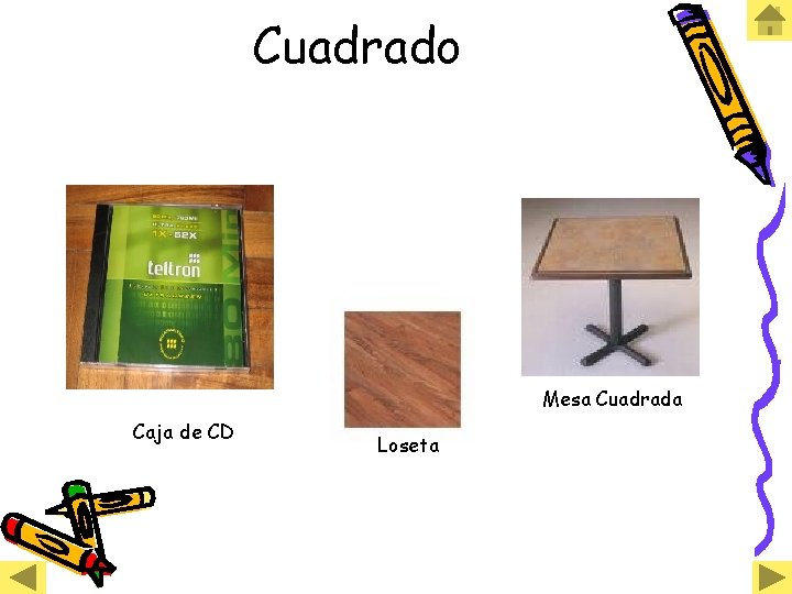 Cuadrado Mesa Cuadrada Caja de CD Loseta 