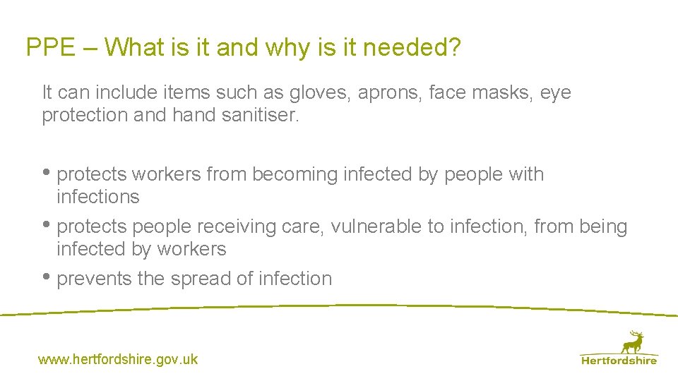 PPE – What is it and why is it needed? It can include items