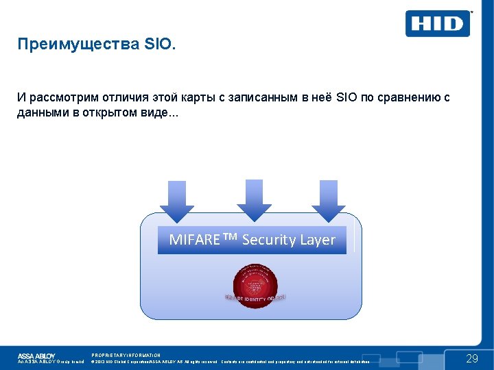 Преимущества SIO. И рассмотрим отличия этой карты с записанным в неё SIO по сравнению