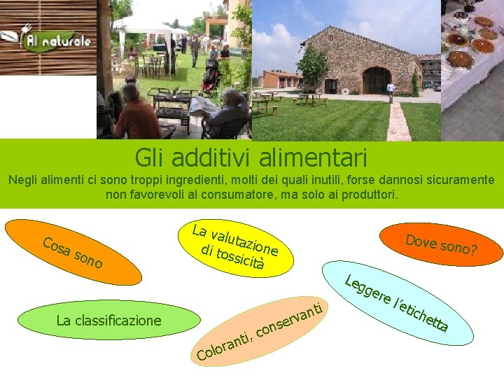 Copertina Gli additivi alimentari Negli alimenti ci sono troppi ingredienti, molti dei quali inutili,