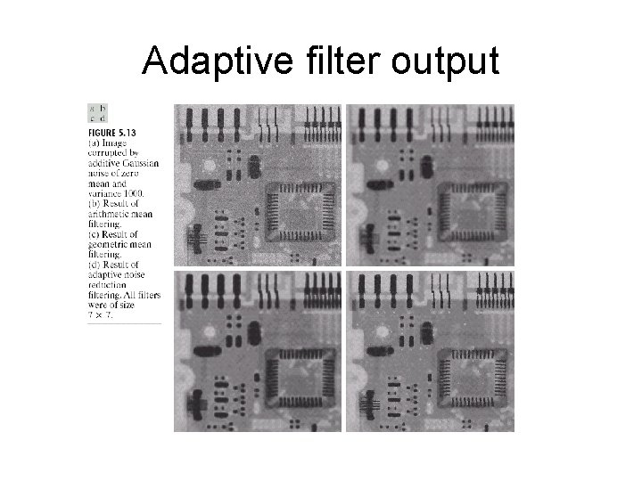 Adaptive filter output 