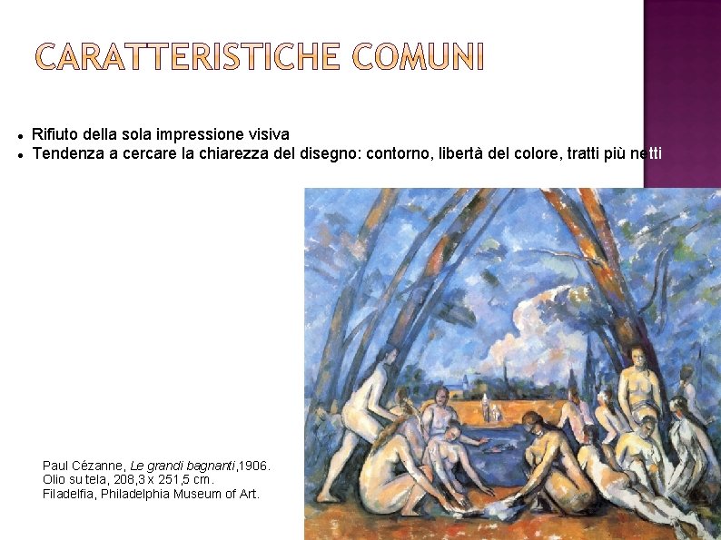  Rifiuto della sola impressione visiva Tendenza a cercare la chiarezza del disegno: contorno,