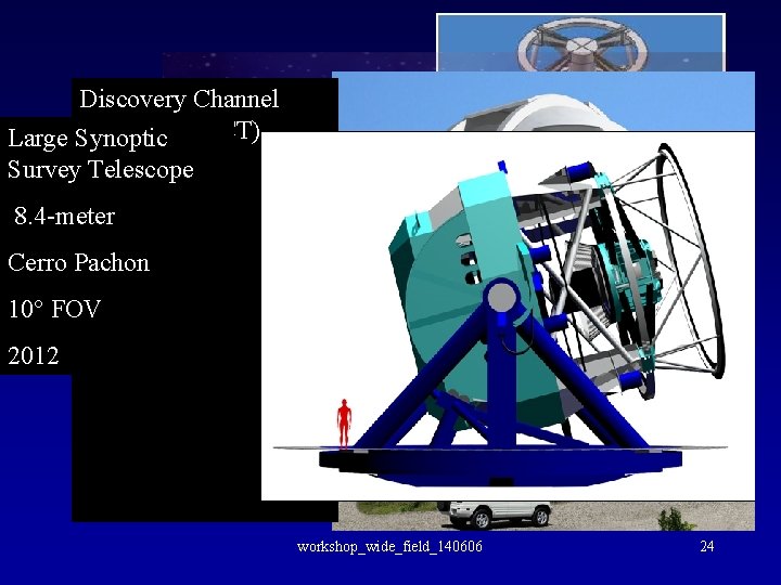 Discovery Channel Telescope (DCT) Large Synoptic Survey. Lowell Telescope 8. 4 -meter FOV 2°