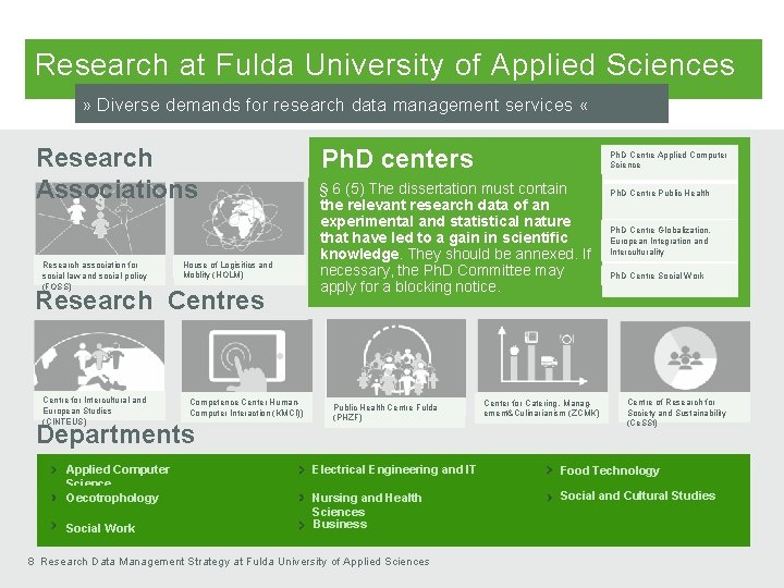 Research at Fulda University of Applied Sciences » Diverse demands for research data management Research at Fulda University of Applied Sciences » Diverse demands for research data management