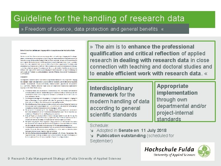 Guideline for the handling of research data » Freedom of science, data protection and Guideline for the handling of research data » Freedom of science, data protection and