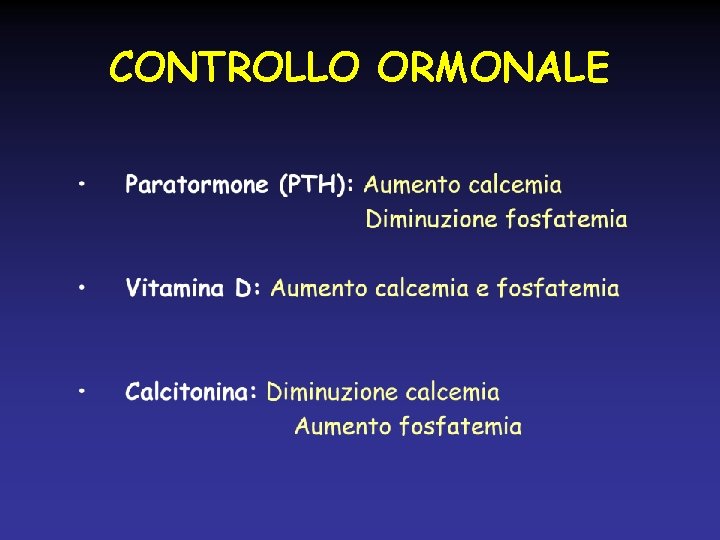 CONTROLLO ORMONALE 