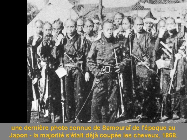 une dernière photo connue de Samouraï de l'époque au Japon - la majorité s'était