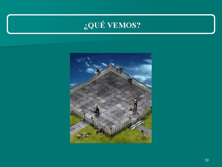 ¿QUÉ VEMOS? 19 ¿QUÉ VEMOS? 19