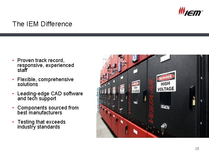 The IEM Difference • Proven track record, responsive, experienced staff • Flexible, comprehensive solutions