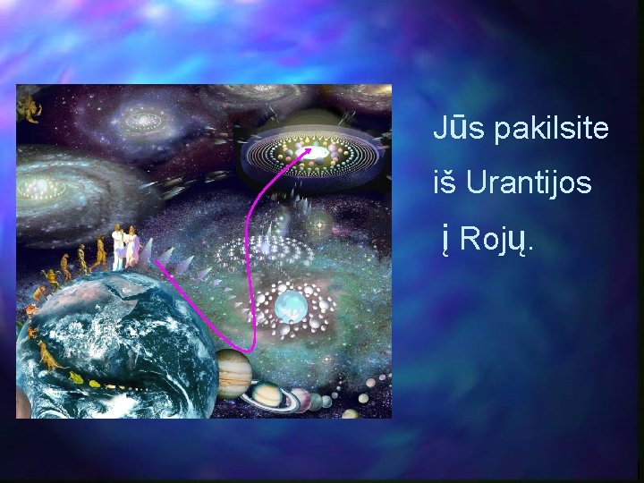 Jūs pakilsite iš Urantijos į Rojų. 