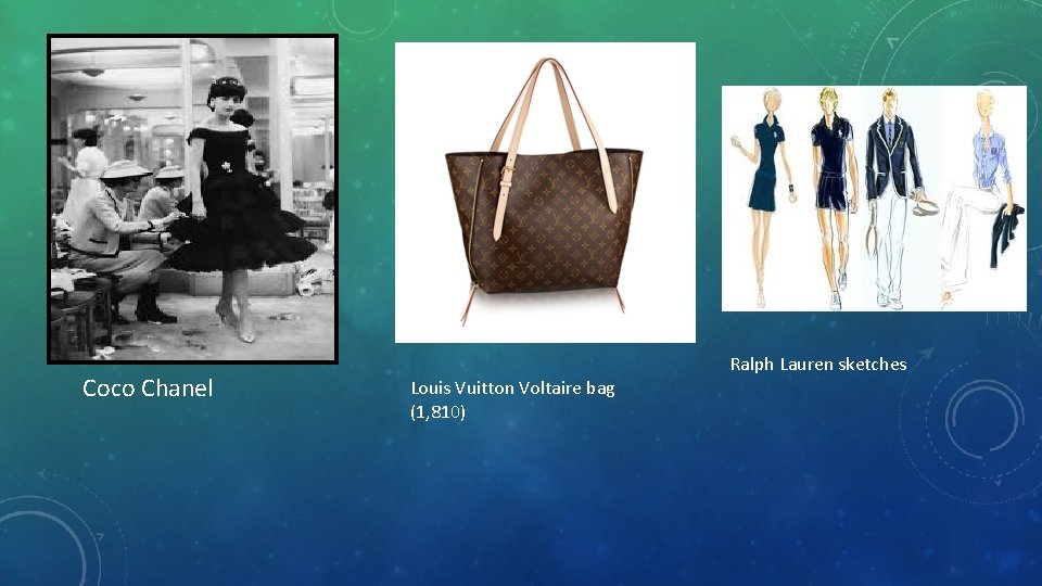 Coco Chanel Ralph Lauren sketches Louis Vuitton Voltaire bag (1, 810) 