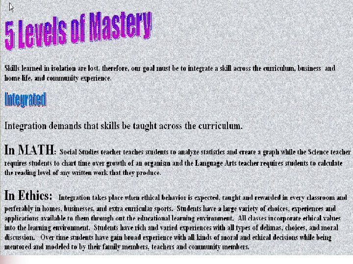 5 Levels of Mastery 