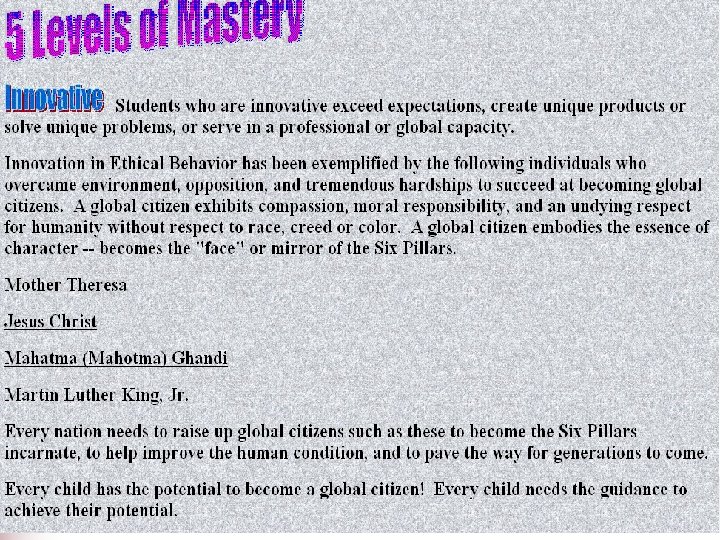 5 Levels of Mastery 