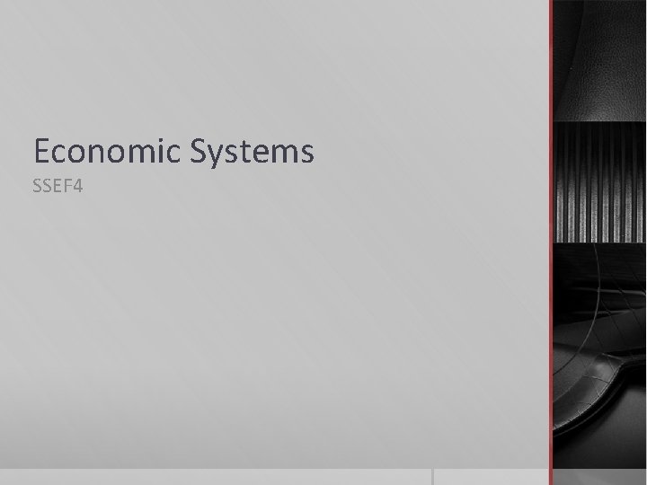 Economic Systems SSEF 4 