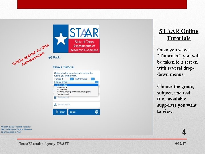 STAAR Online Tutorials 8 201 r o d f on e t i a