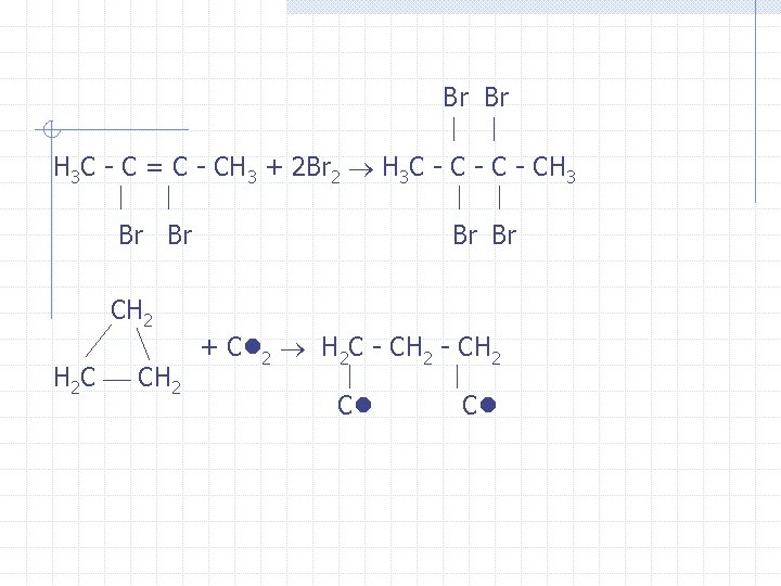  Br Br H 3 C - C = C - CH 3 +