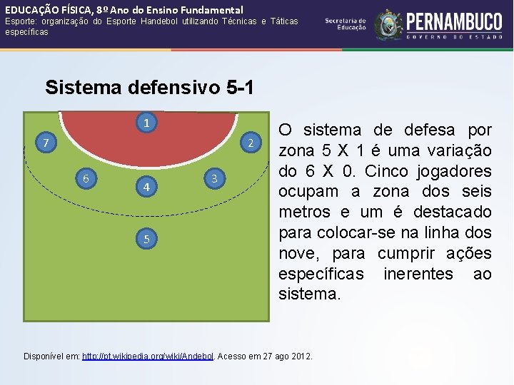 EDUCAÇÃO FÍSICA, 8º Ano do Ensino Fundamental Esporte: organização do Esporte Handebol utilizando Técnicas