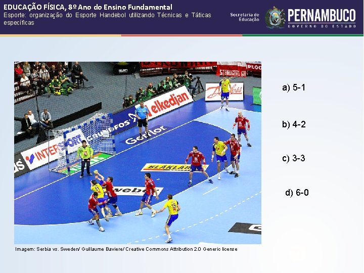 EDUCAÇÃO FÍSICA, 8º Ano do Ensino Fundamental Esporte: organização do Esporte Handebol utilizando Técnicas