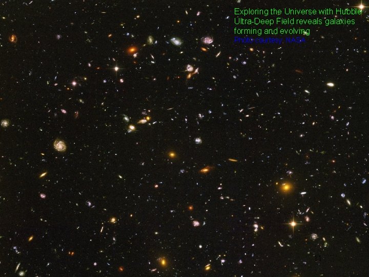 Exploring the Universe with Hubble Ultra-Deep Field reveals galaxies forming and evolving Photo courtesy: Exploring the Universe with Hubble Ultra-Deep Field reveals galaxies forming and evolving Photo courtesy: