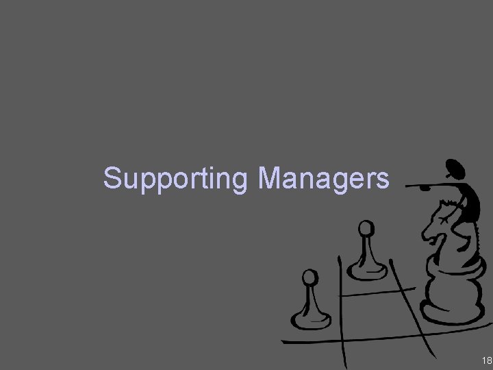 Supporting Managers 18 