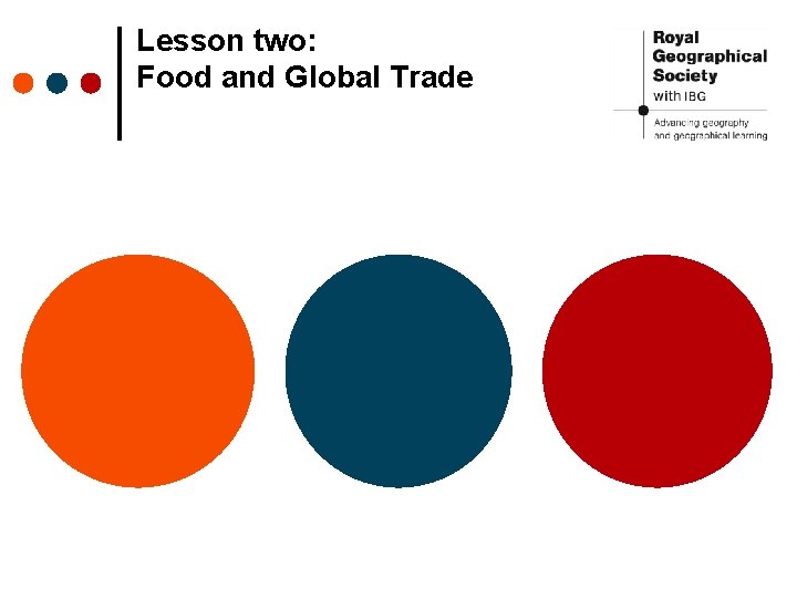 Lesson two: Food and Global Trade 