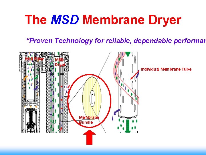 The MSD Membrane Dryer “Proven Technology for reliable, dependable performan M 18 Filter MSD