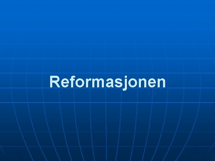 Reformasjonen 