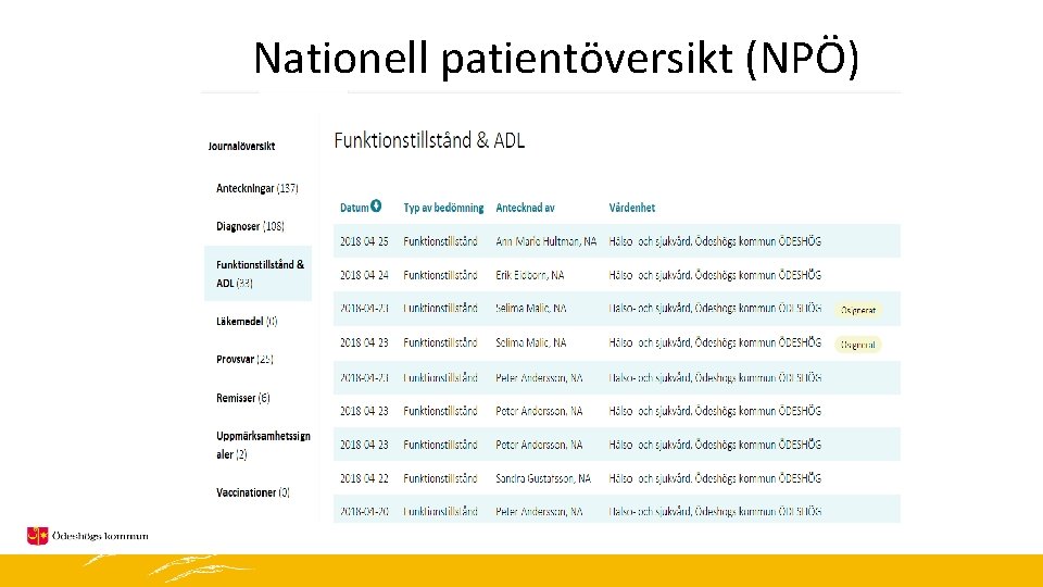 Nationell patientöversikt (NPÖ) 