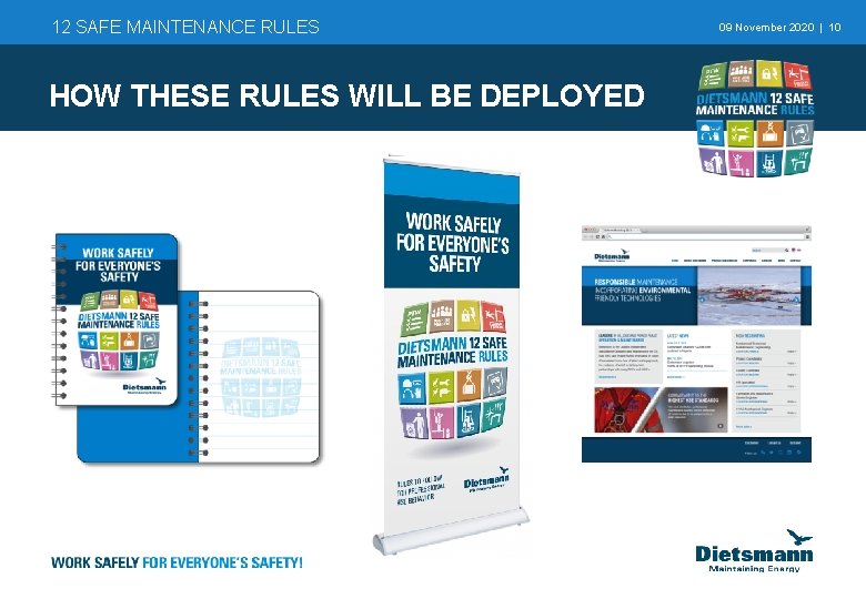 12 SAFE MAINTENANCE RULES HOW THESE RULES WILL BE DEPLOYED 09 November 2020 | 12 SAFE MAINTENANCE RULES HOW THESE RULES WILL BE DEPLOYED 09 November 2020 |