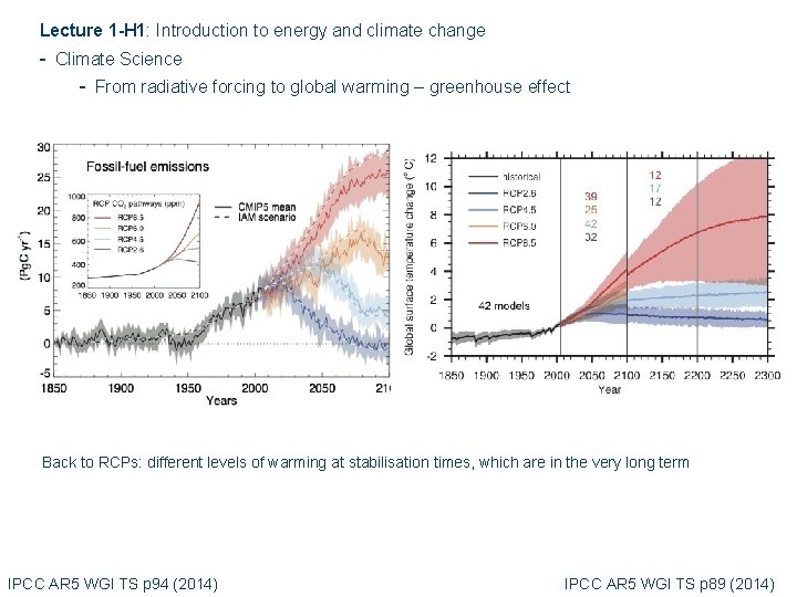 Lecture 1 -H 1: Introduction to energy and climate change - Climate Science - Lecture 1 -H 1: Introduction to energy and climate change - Climate Science -