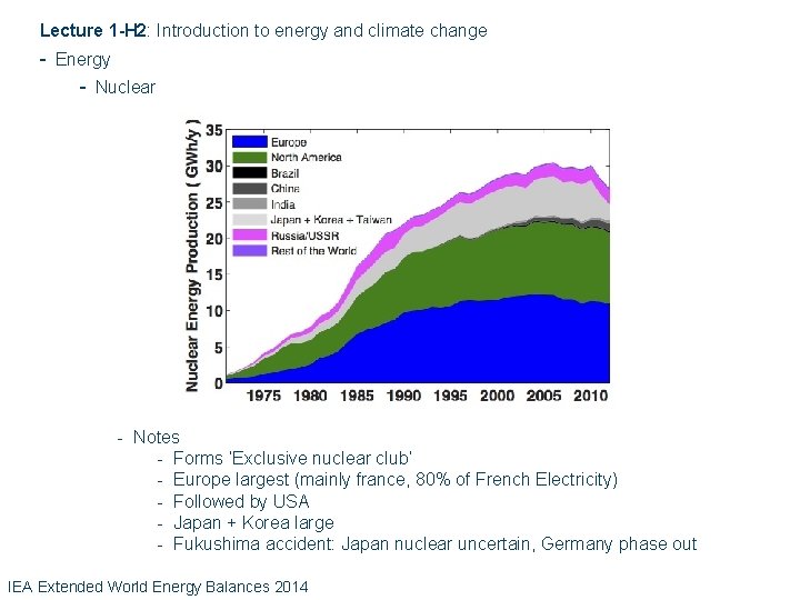 Lecture 1 -H 2: Introduction to energy and climate change - Energy - Nuclear