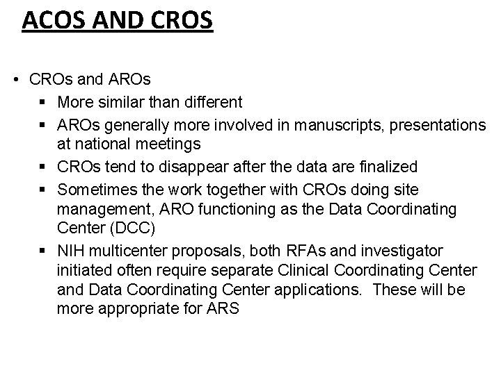 Clinical Trial Organizations Roles And Responsibilities Of Cros