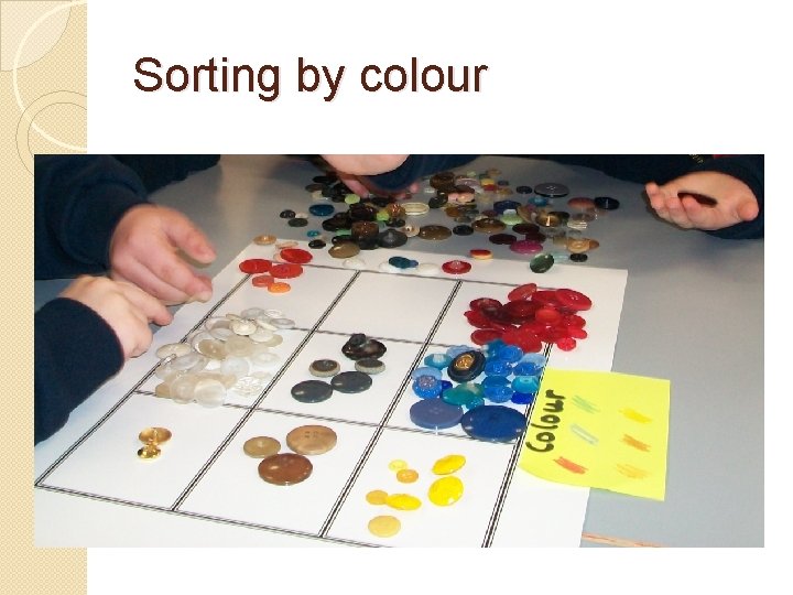 Sorting by colour 