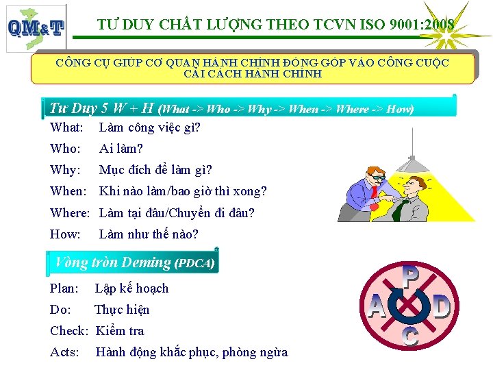 TƯ DUY CHẤT LƯỢNG THEO TCVN ISO 9001: 2008 CÔNG CỤ GIÚP CƠ QUAN