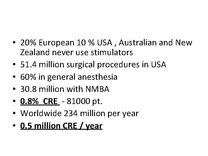  • 20% European 10 % USA , Australian and New Zealand never use