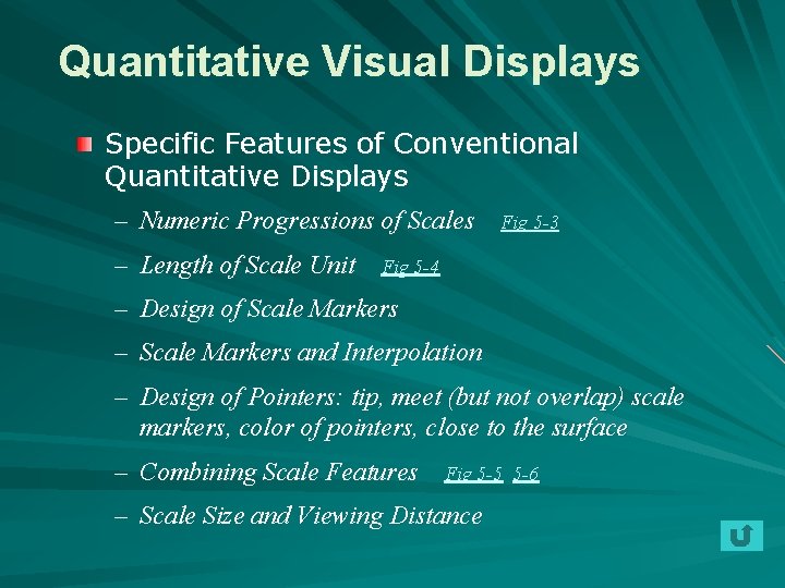 Quantitative Visual Displays Specific Features of Conventional Quantitative Displays – Numeric Progressions of Scales