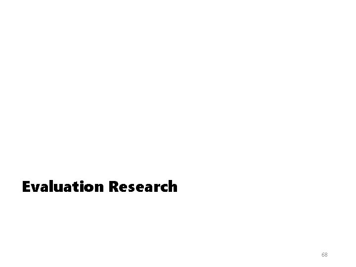 Evaluation Research 68 