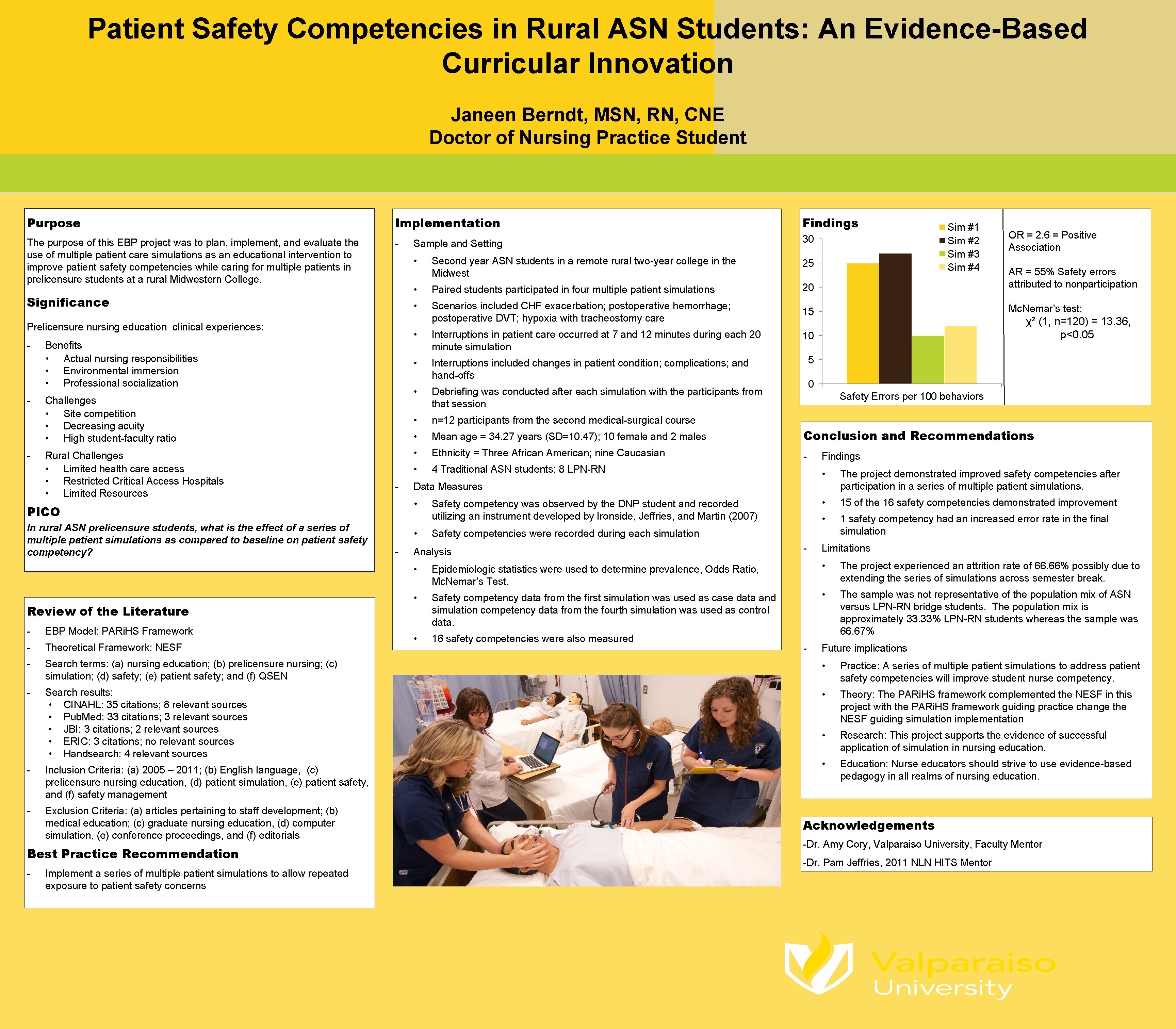 Patient Safety Competencies in Rural ASN Students: An Evidence-Based Curricular Innovation Janeen Berndt, MSN, Patient Safety Competencies in Rural ASN Students: An Evidence-Based Curricular Innovation Janeen Berndt, MSN,