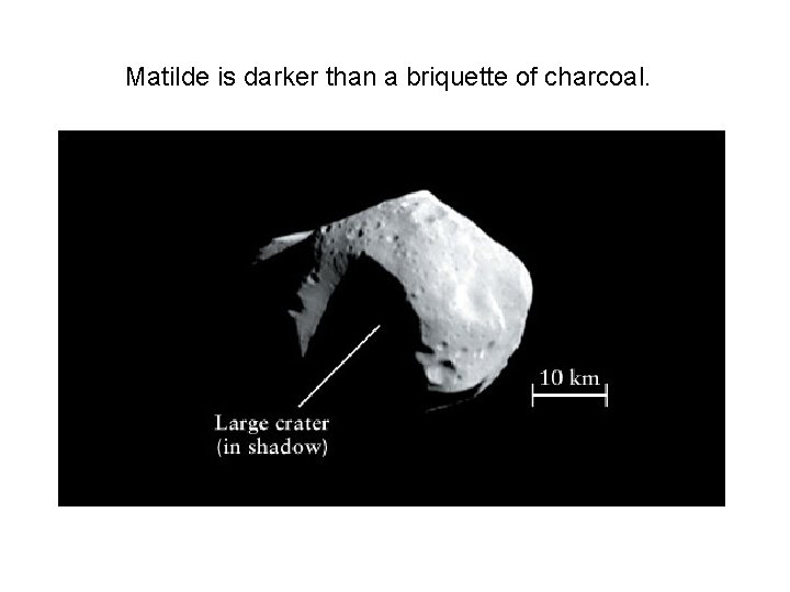 Matilde is darker than a briquette of charcoal. 
