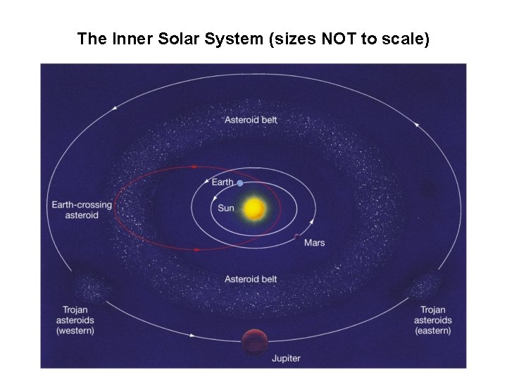 The Inner Solar System (sizes NOT to scale) 