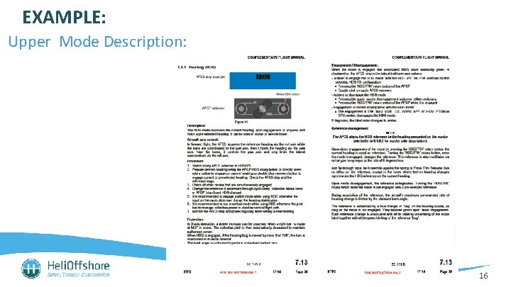 EXAMPLE: Upper Mode Description: 16 