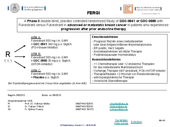 FERGI A Phase II double-blind, placebo controlled randomized Study of GDC-0941 or GDC-0980 with FERGI A Phase II double-blind, placebo controlled randomized Study of GDC-0941 or GDC-0980 with