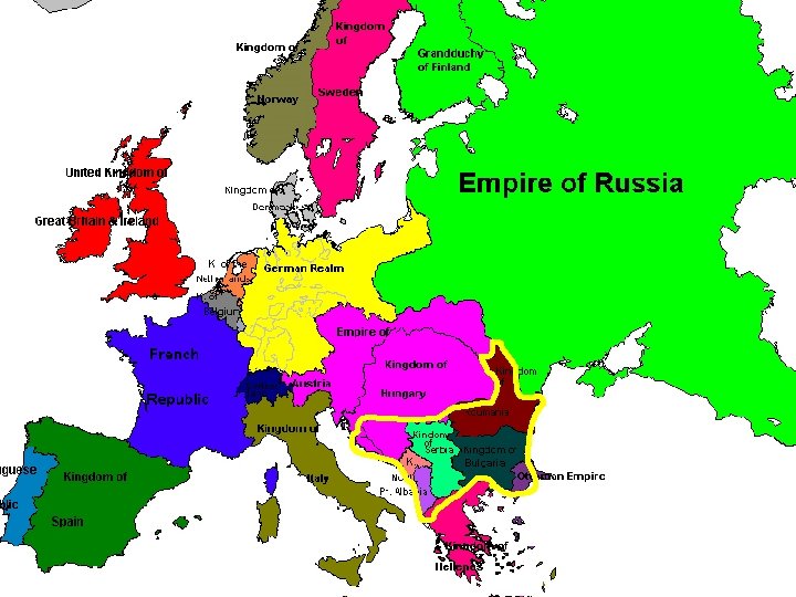 A. The Balkans (“Powder Keg of Europe”) 