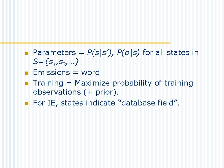 Information Extraction Rayid Ghani Ir Seminar 112800 What