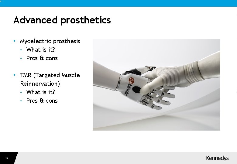 d ted Kingdom) C o n t e n t Advanced prosthetics • Myoelectric