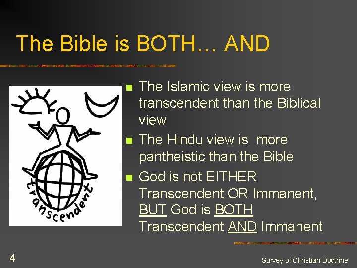 The Bible is BOTH… AND n n n 4 The Islamic view is more