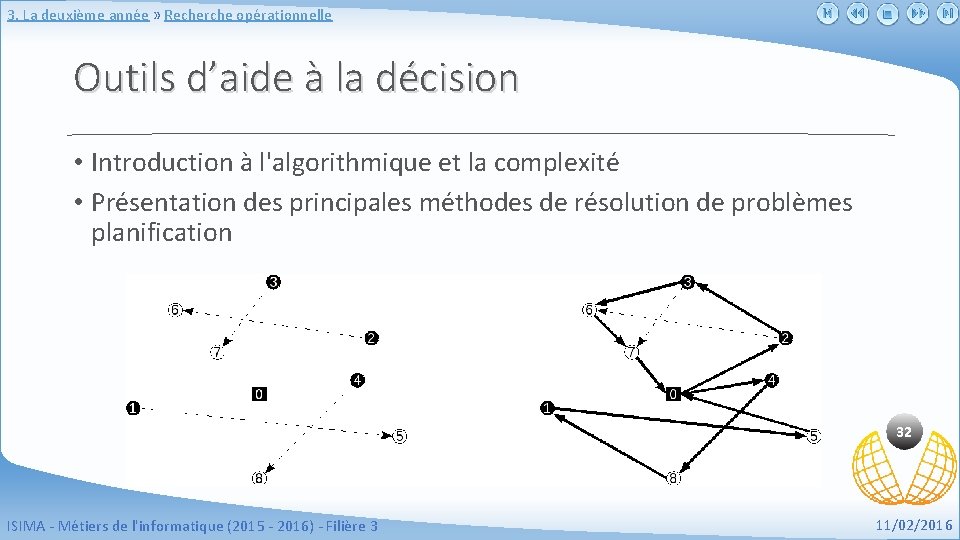 3. La deuxième année » Recherche opérationnelle Outils d’aide à la décision • Introduction