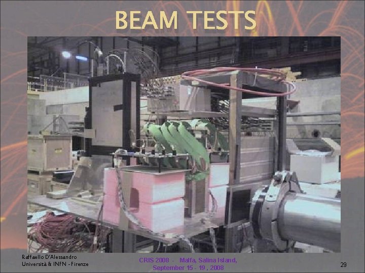BEAM TESTS • • CERN : SPS T 2 H 4 2004, 2006, 2007