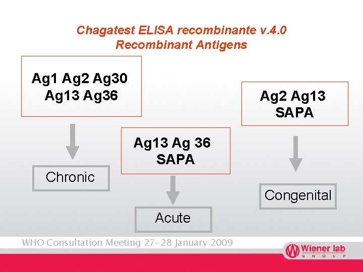 Chagatest ELISA recombinante v. 4. 0 Recombinant Antigens Ag 1 Ag 2 Ag 30